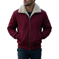 Men's insulated bomber jacket featuring a stylish faux fur lining, designed for ultimate winter warmth and comfort. 0