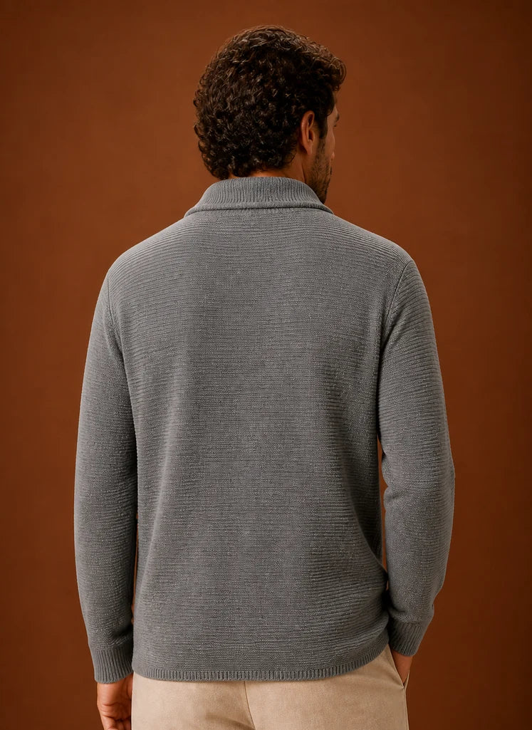 Men's Knit Cardigan Sweater for Everyday Layering and Versatile Style 6