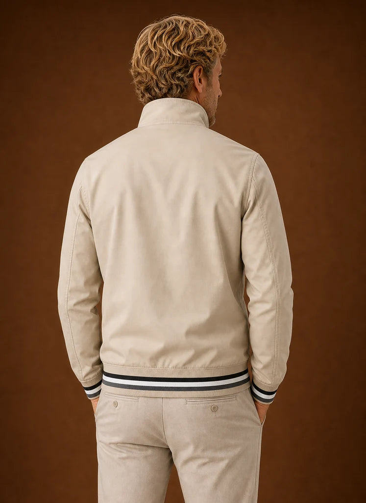 Men's Lightweight Bomber Jacket with Zip Front for Layering 2