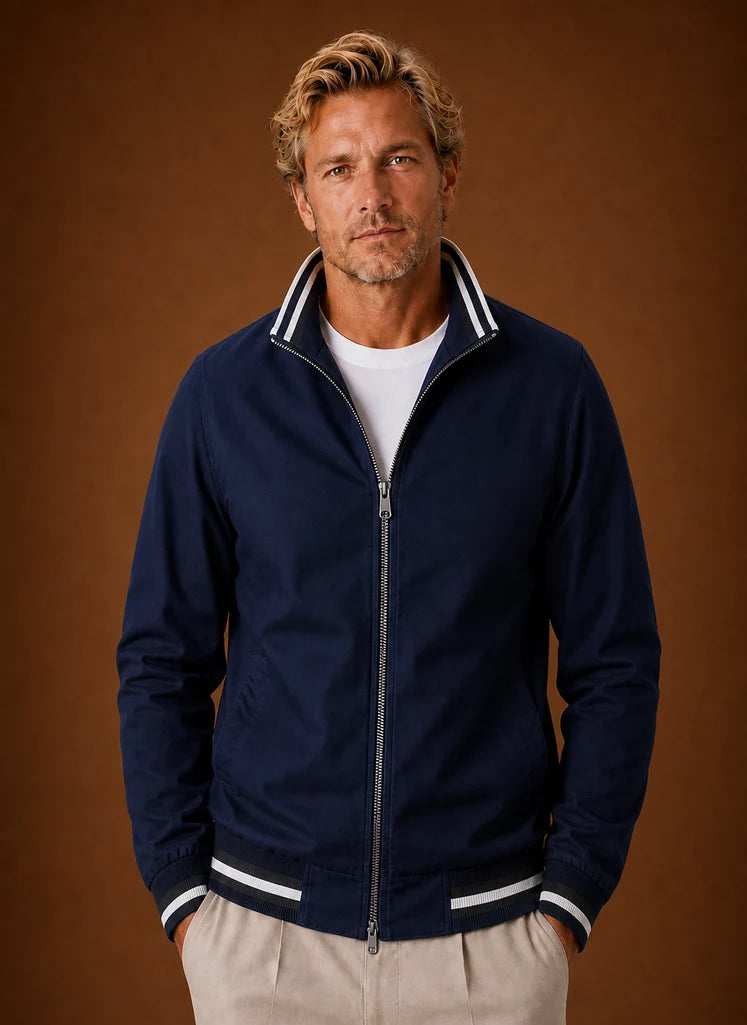 Men's Lightweight Bomber Jacket with Zip Front for Layering 9