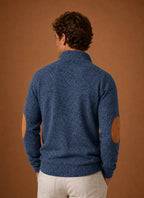 Men's Mock Neck Pullover Sweater with Long Sleeves 7