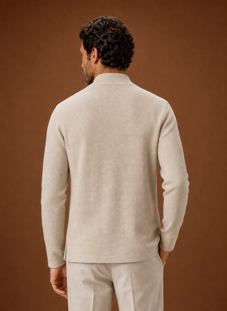 Men's Open Front Longline Knit Cardigan for Layering 2