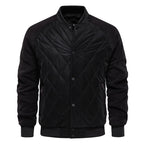Men's Raglan Sleeve Snap-Button Bomber Jacket featuring a stylish design, comfortable fit, and versatile color options, perfect for casual outings or layering 1