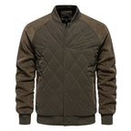 Men's Raglan Sleeve Snap-Button Bomber Jacket featuring a stylish design, comfortable fit, and versatile color options, perfect for casual outings or layering 2