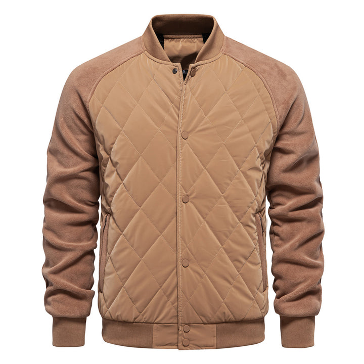 Men's Raglan Sleeve Snap-Button Bomber Jacket featuring a stylish design, comfortable fit, and versatile color options, perfect for casual outings or layering 4