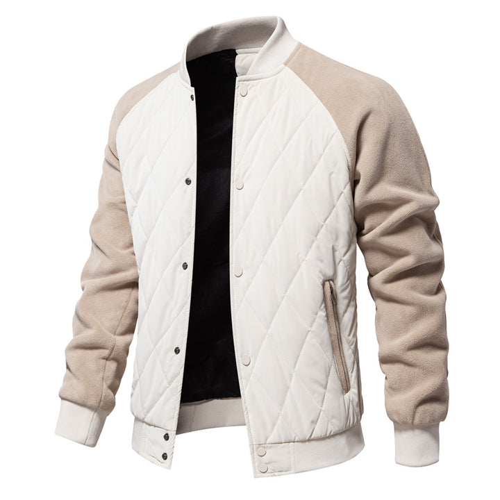 Men's Raglan Sleeve Snap-Button Bomber Jacket featuring a stylish design, comfortable fit, and versatile color options, perfect for casual outings or layering 5
