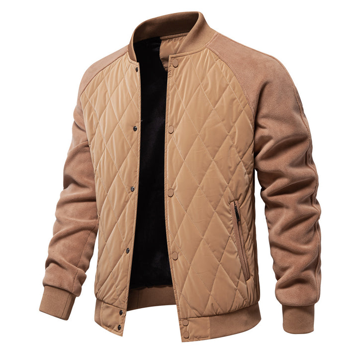 Men's Raglan Sleeve Snap-Button Bomber Jacket featuring a stylish design, comfortable fit, and versatile color options, perfect for casual outings or layering 8