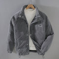 Men's Relaxed Fit Corduroy Insulated Jacket in earthy tones, featuring a comfortable design, warm insulation, and stylish corduroy fabric, 0