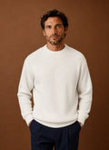 Men's Ribbed Crew Neck Sweater in Regular Fit for Everyday Wear 0