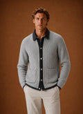 Men's Slim Fit Knit Cardigan with Button Front Closure for Layering 0