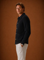 Men's Slim Fit Knit Cardigan with Button Front Closure for Layering 6