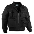 Men's Utility Cargo Bomber Coat featuring zip closure, designed for everyday wear with multiple pockets for practicality and style. 0