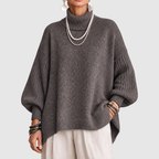 Women’s Soft Draped Sweater – Warm Elegant Knit
