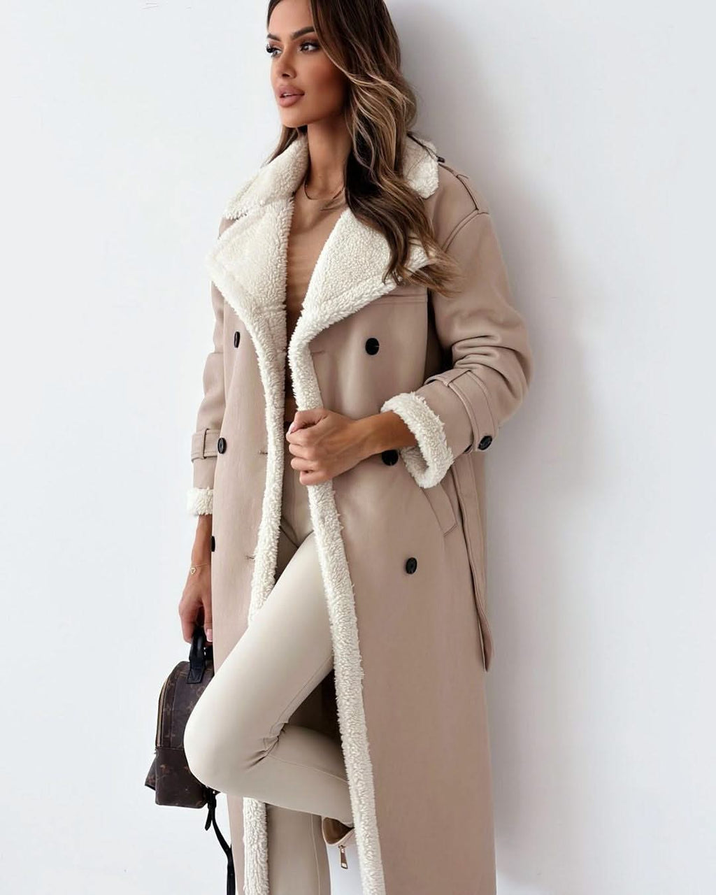 Long Coat with Teddy Lining