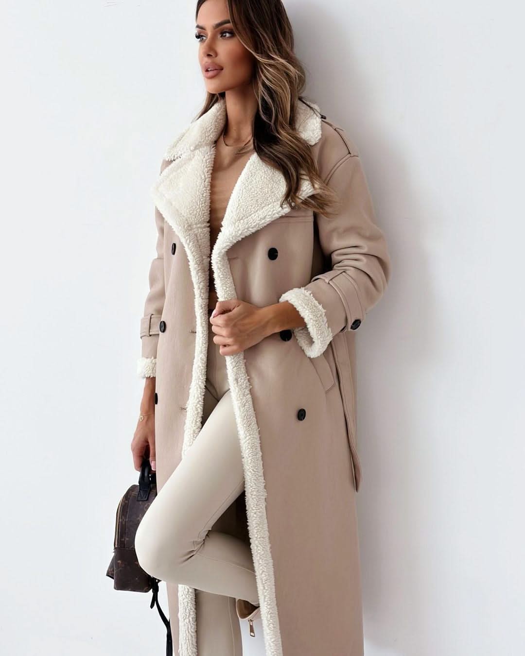 Long Coat with Teddy Lining