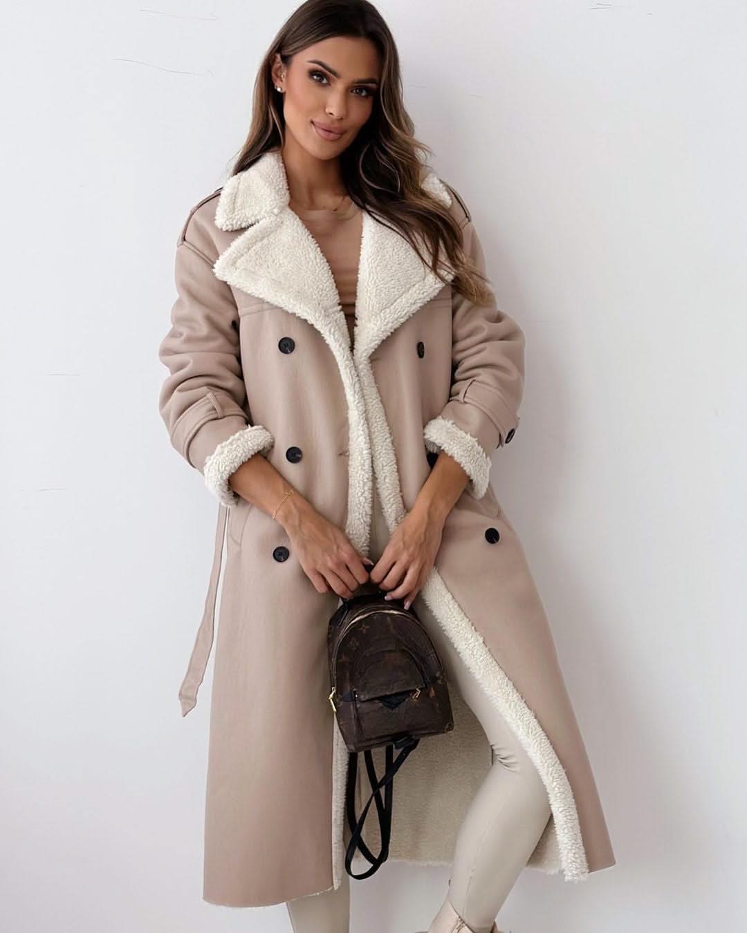 Long Coat with Teddy Lining