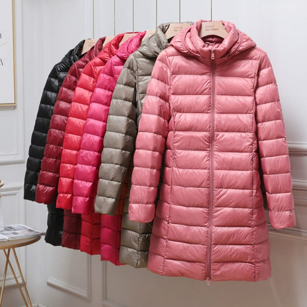 Midi Padded Coat with Hood