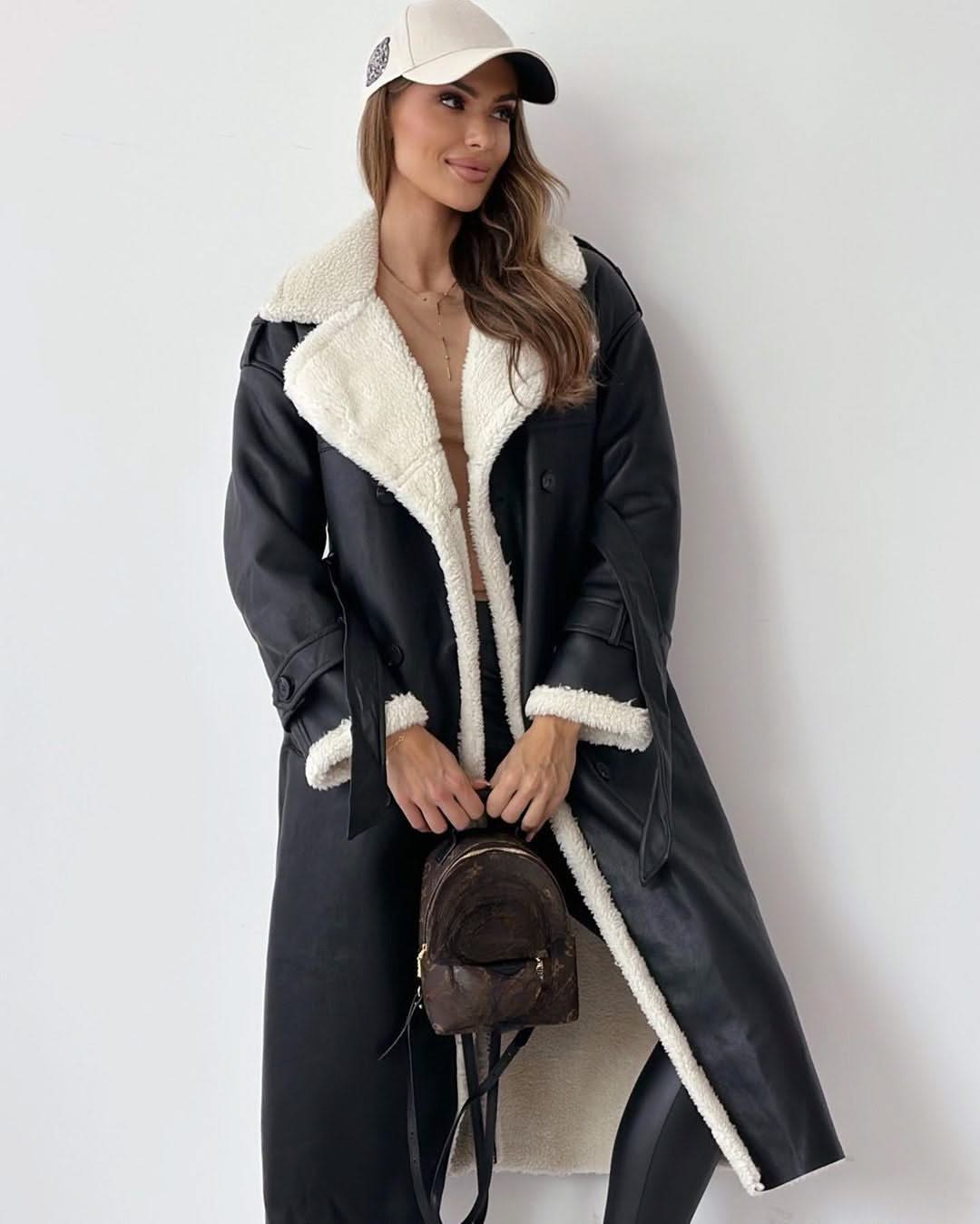 Long Coat with Teddy Lining