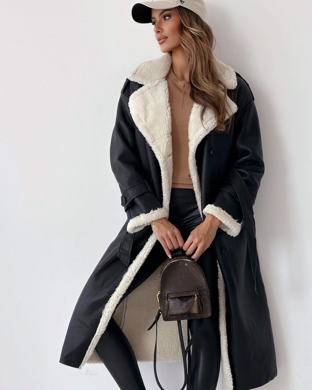 Long Coat with Teddy Lining