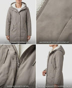 Women’s Hooded Weatherproof Coat - Warm and Protective