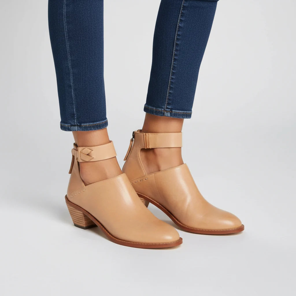 Women's Mid Heel Ankle Boots with Side Zip Closure 0