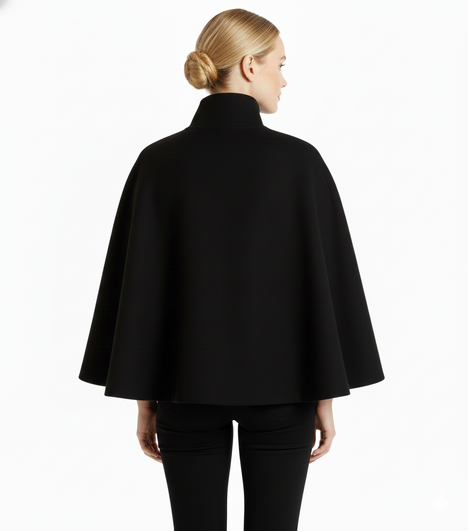 High Collar Belted Winter Coat