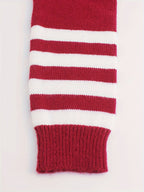 Women’s Ribbed Sweater with Striped Cuffs – Modern Cozy Knit