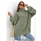 Turtleneck Knit Top - Warm and Fashionable