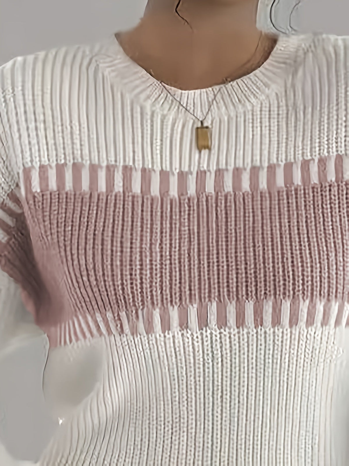 Women’s Colour-Block Striped Sweater