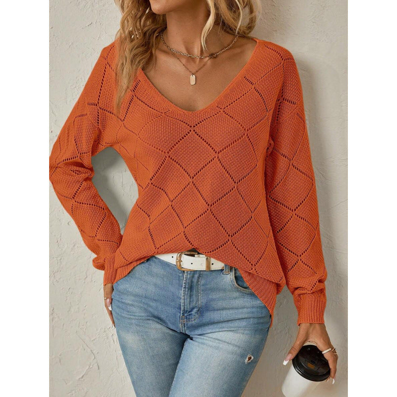 Puff-Sleeve Solid Sweater - Soft and Feminine