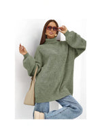 Turtleneck Knit Top - Warm and Fashionable
