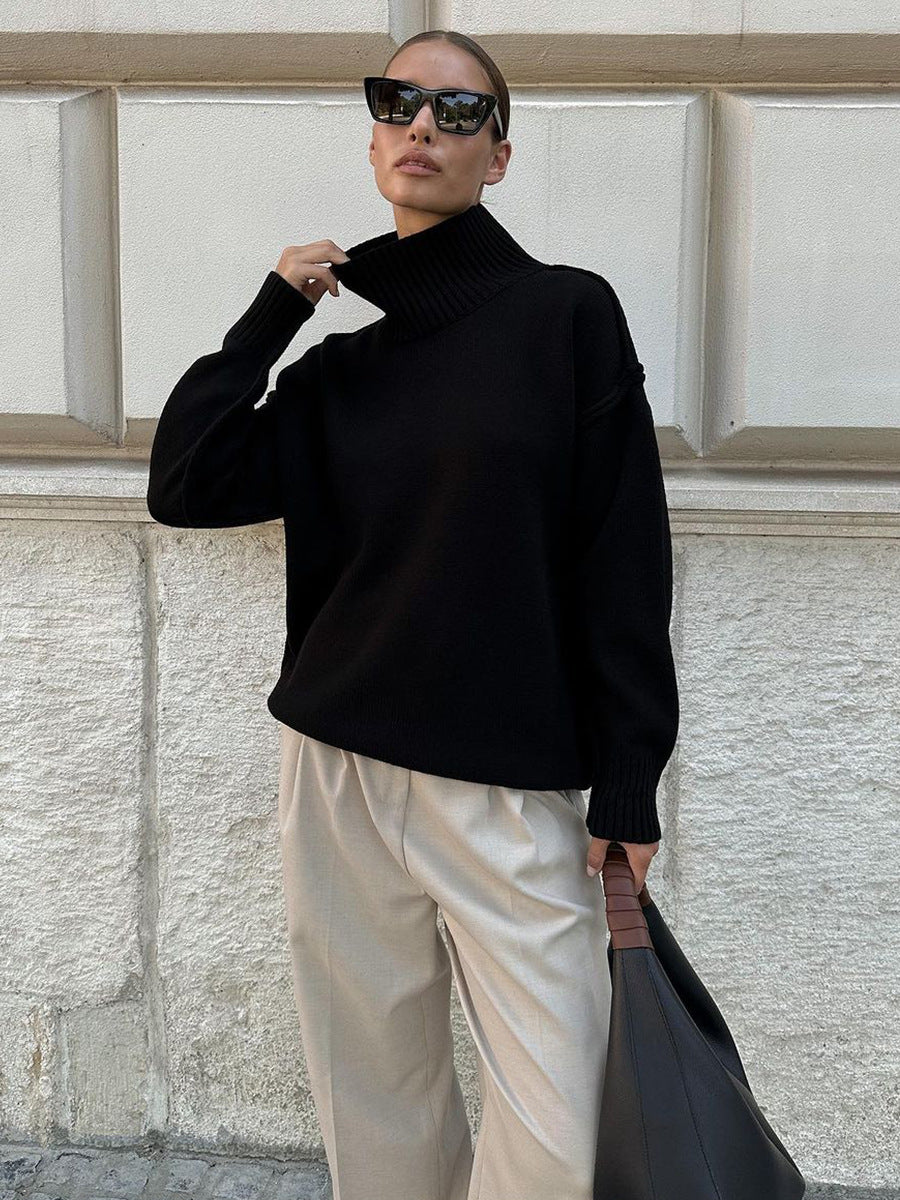Women’s Thick Turtleneck Sweater - Warm and Casual
