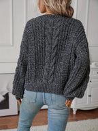Women’s Cable-Knit Sweater – Soft Classic Pullover