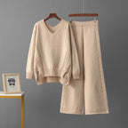 Western Wide-Leg Pants Two-Piece Set - Easy and Styled