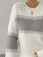 Women’s Colour-Block Striped Sweater
