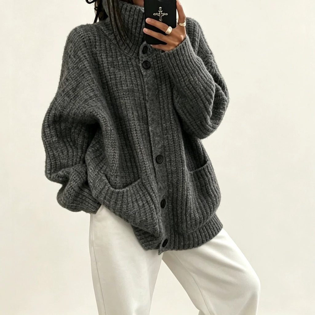 Autumn Winter Knit Cardigan Jacket - Warm and Cozy
