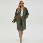 Women’s Soft Button Coat – Cozy Chic Outerwear