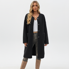 Women’s Soft Button Coat – Cozy Chic Outerwear