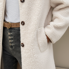 Women’s Soft Button Coat – Cozy Chic Outerwear