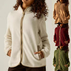 Women’s Fleece Cardigan Coat – Warm Soft Layer