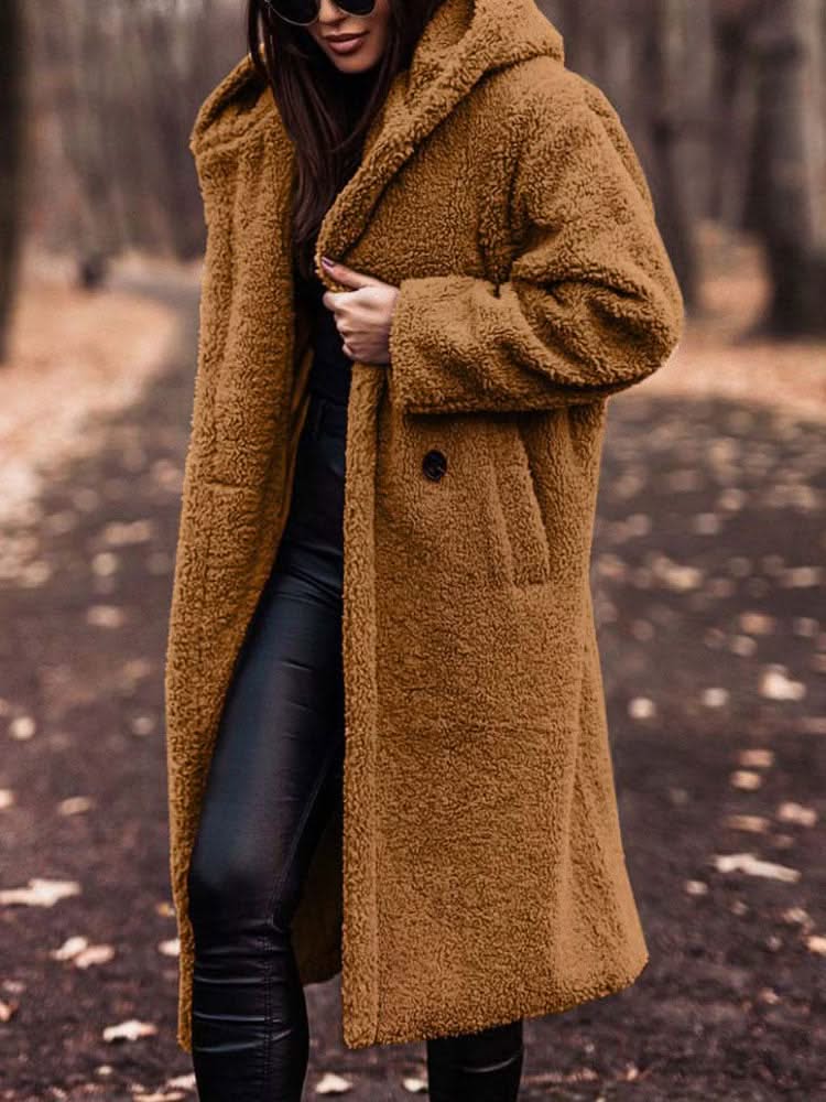 Long Oversized Teddy Coat