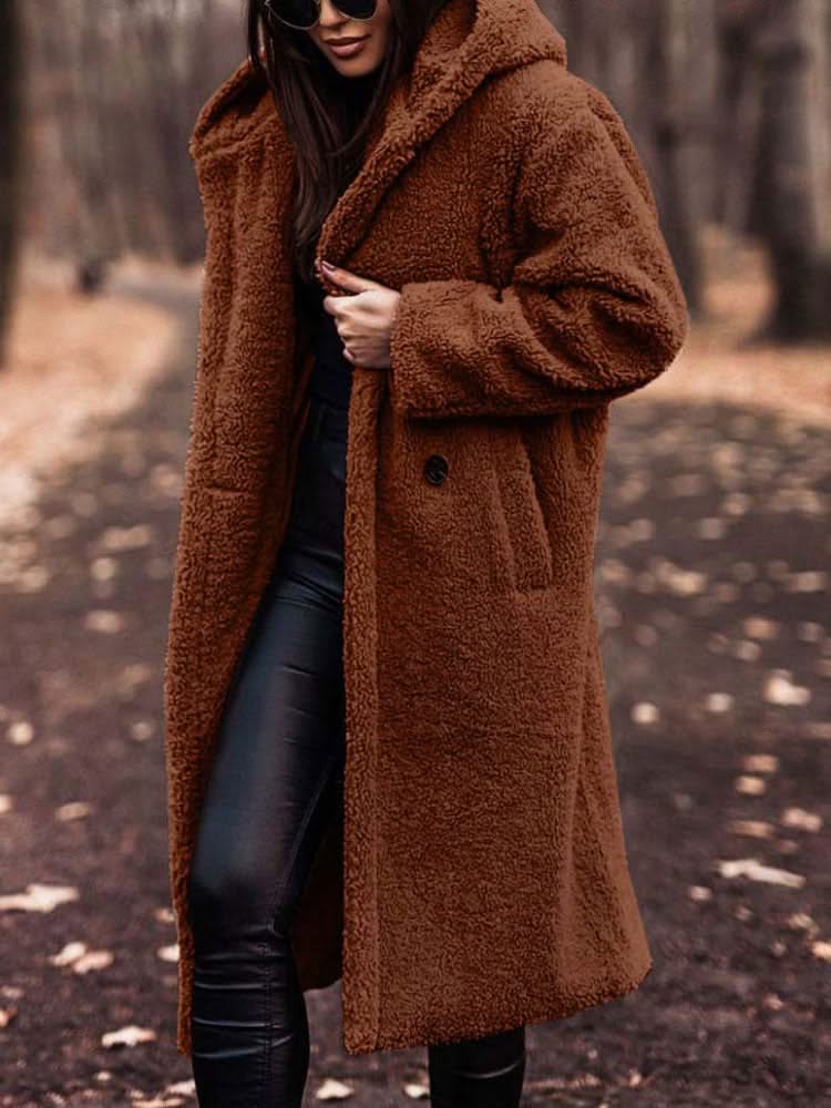 Long Oversized Teddy Coat