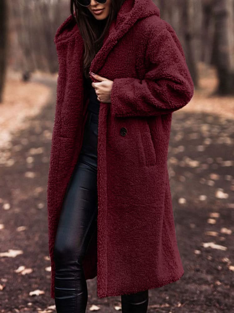 Long Oversized Teddy Coat