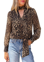 Women’s Leopard Print Shirt - Retro and Elegant