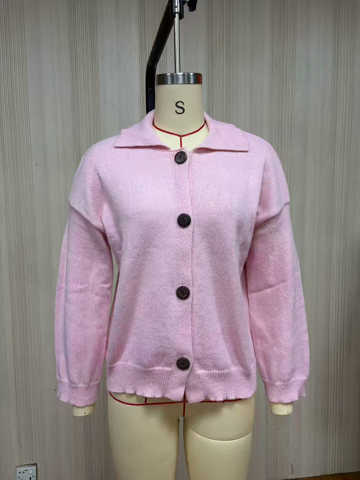 Button-Up Sweater Coat - Soft and Practical