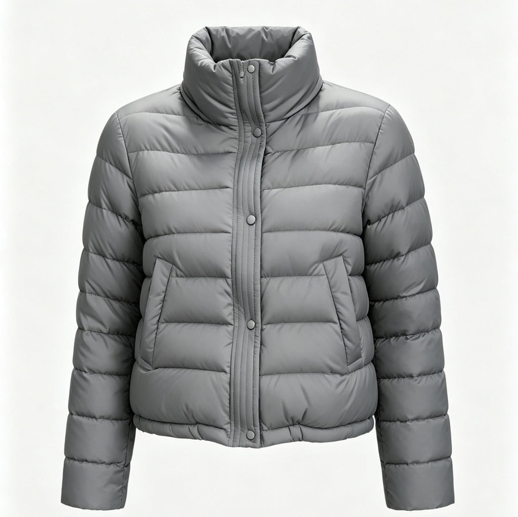 Korean-Style Padded Coat - Warm and Lightweight