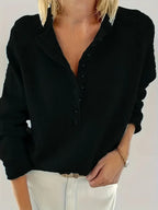 Women’s Button-Detail Pullover - Elegant and Comfortable