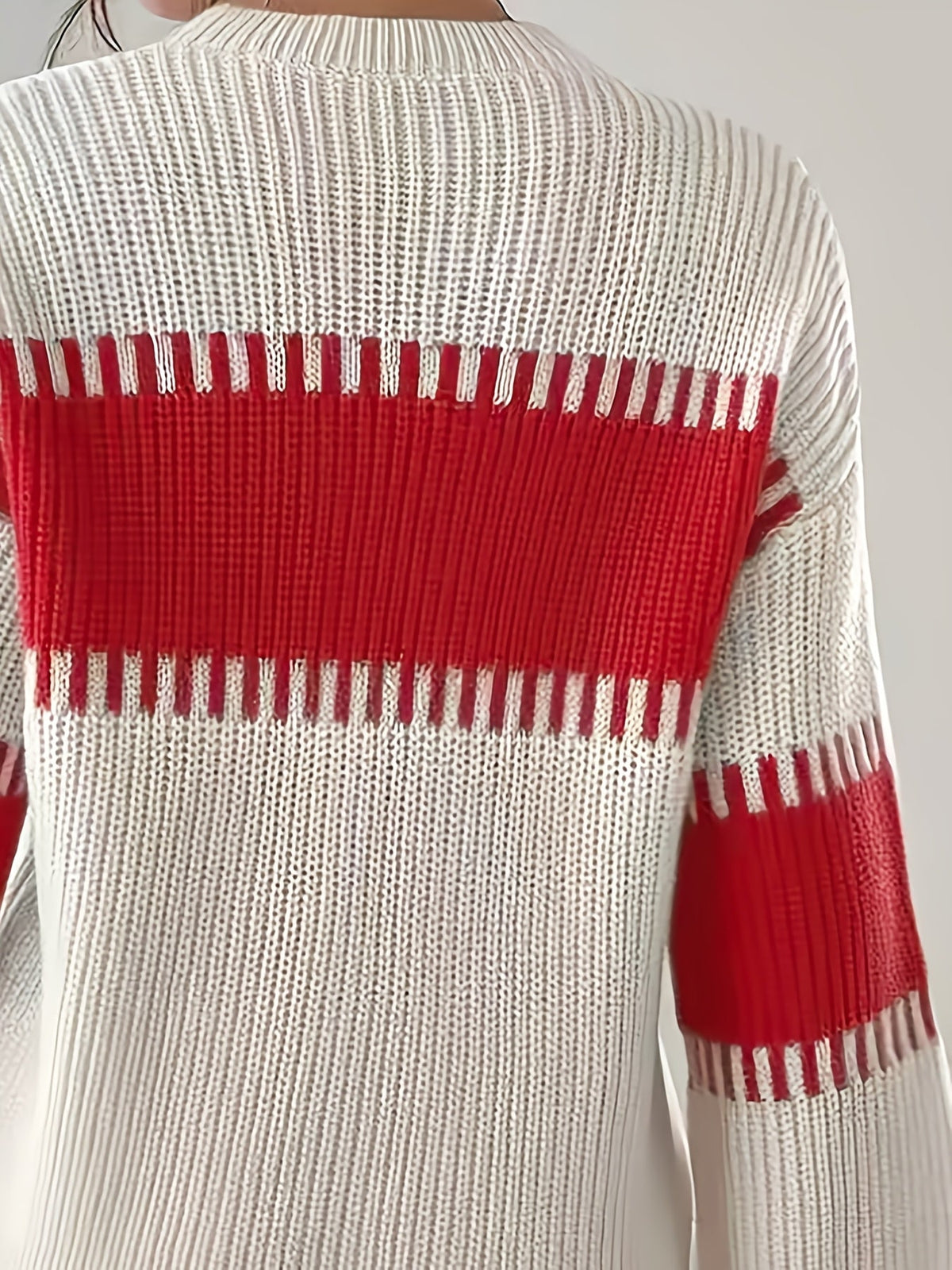 Women’s Colour-Block Striped Sweater