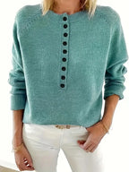 Women’s Button-Detail Pullover - Elegant and Comfortable