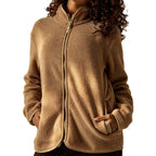 Women’s Fleece Cardigan Coat – Warm Soft Layer